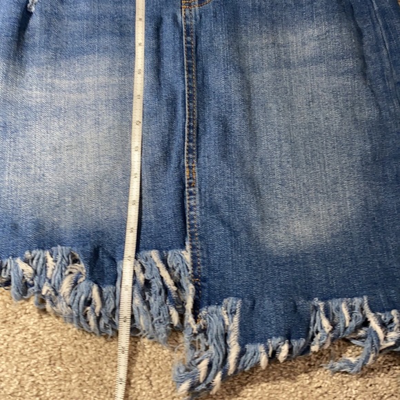 Highway denim skirt size small fringe bottom l - Picture 5 of 5